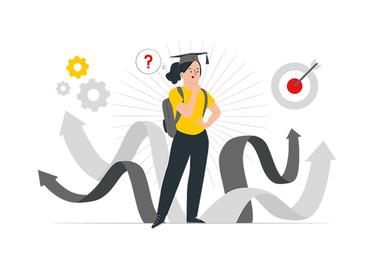 Illustration Schnupperstudium StudierenProbieren