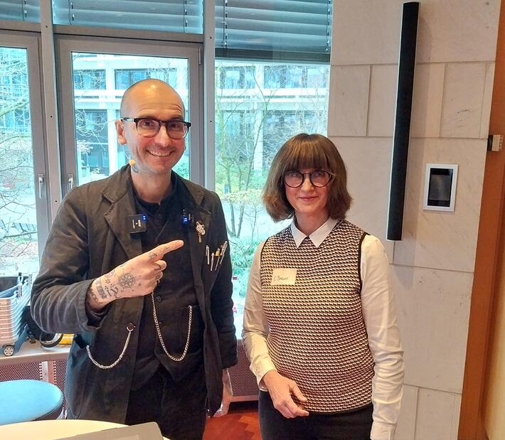 Mark Benecke und Claudia Breuer beim Symposium Nachhaltigkeit 2024
