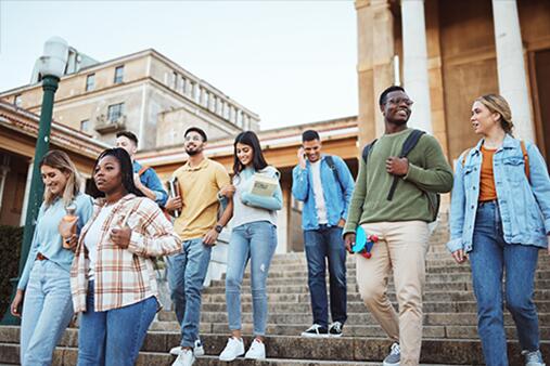 Gruppe von internationalen Studierenden